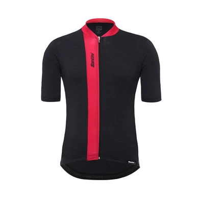 Fietsshirt Santini Men Origine Short Sleeve Red