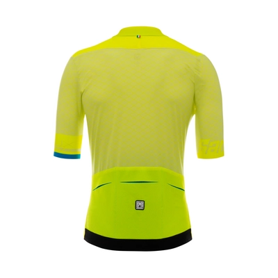 Fietsshirt Santini Men Redux Short Sleeve Yellow