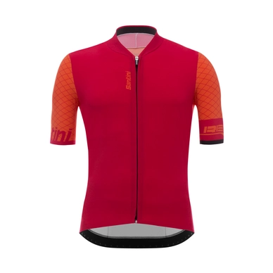 Fietsshirt Santini Men Redux Short Sleeve Red