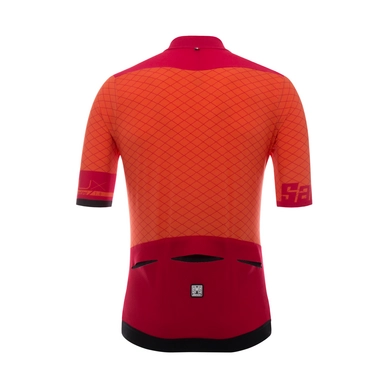 Fietsshirt Santini Men Redux Short Sleeve Red