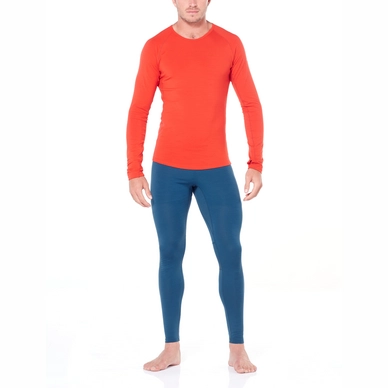 Ondergoed Icebreaker Mens 200 Zone Leggings Prussian Blue Chili Red