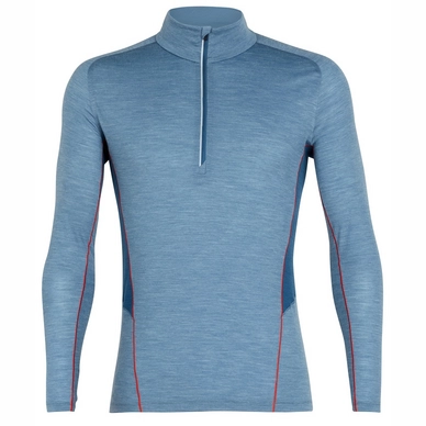 Ondershirt Icebreaker Mens Strike Lite LS Half Zip Granite Blue Heather