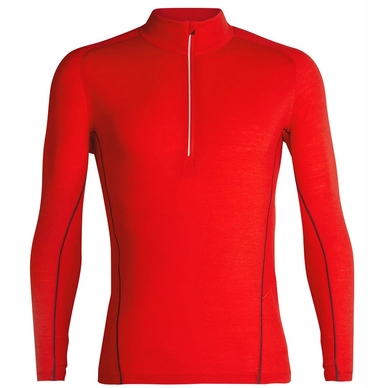 Ondershirt Icebreaker Mens Strike Lite LS Half Zip Chili Red Monsoon