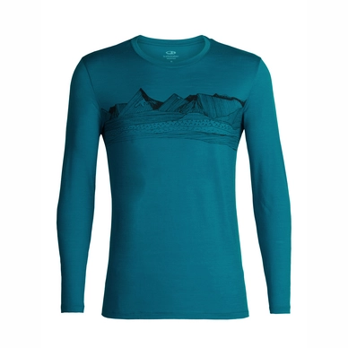 Longsleeve Icebreaker Mens Tech Lite LS Crewe Pyrenees Alpine