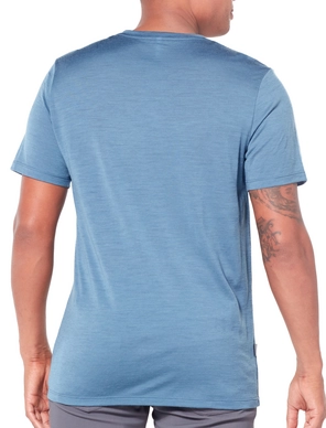T-Shirt Icebreaker Mens Tech Lite SS Crewe Arctic Explorers Granite Blue