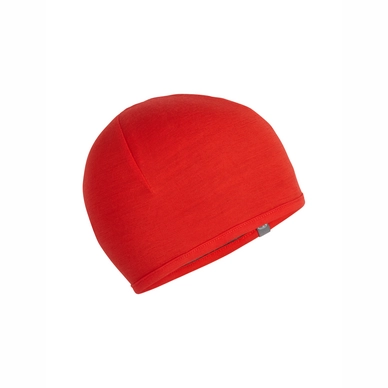 Mütze Icebreaker Adult Pocket Hat Chili Red Gritstone Heather