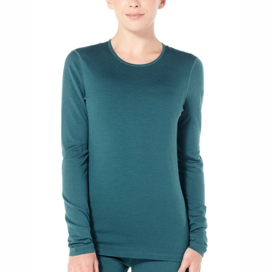 Ondershirt Icebreaker Womens 200 Oasis LS Crewe Kingfisher