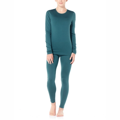 Ondershirt Icebreaker Womens 200 Oasis LS Crewe Kingfisher