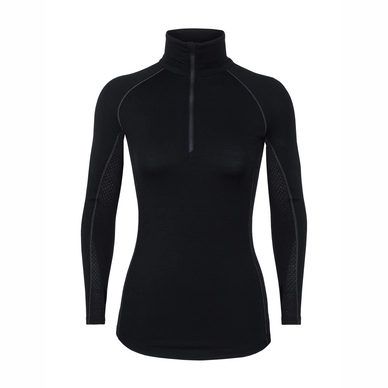 Funktionsunterhemd Icebreaker 200 Zone LS Half Zip Black Mineral Damen