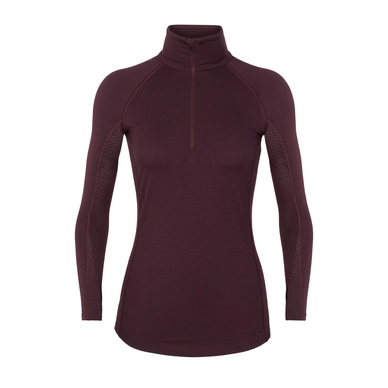 Ondershirt Icebreaker Womens 200 Zone LS Half Zip Velvet Prism