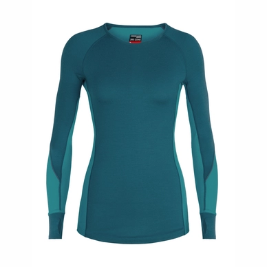 Ondershirt Icebreaker Womens 260 Zone Longsleeve Jet Kingfisher Arctic