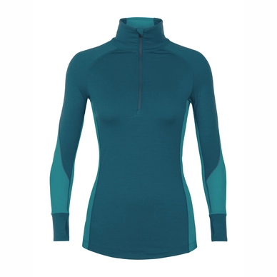 Undershirt Icebreaker Womens 260 Zone LS Half Zip Kingfisher Arctic Teal Prism