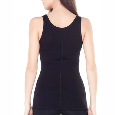 Tanktop Icebreaker Womens Luxe Rib Long Tank Black