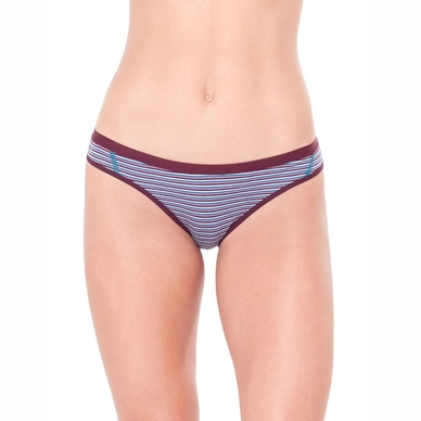 Ondergoed Icebreaker Womens Siren Bikini Velvet Dew Stripe