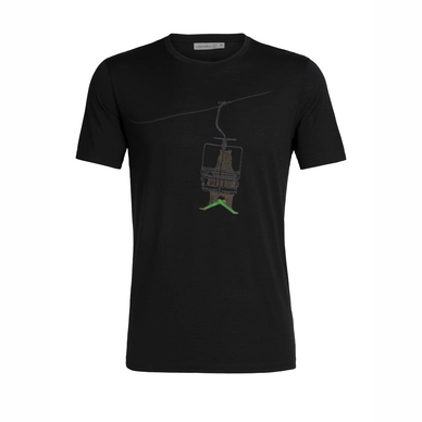 T-shirt Icebreaker Homme Tech Lite SS Crewe Bear Lift Black