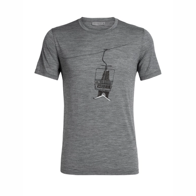 T-shirt Icebreaker Homme Tech Lite SS Crewe Bear Lift Gritstone Heather