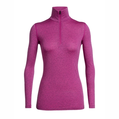 T-shirt à Manches Longues Icebreaker Women 200 Oasis LS Half Zip Sky Paths Amore