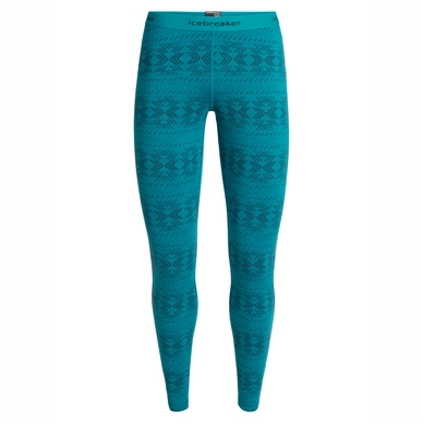Leggings Icebreaker Women 250 Vertex Crystalline Arctic Teal Blue