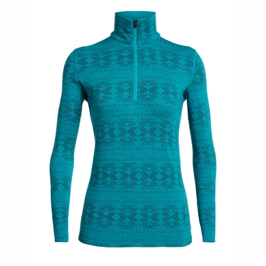 Pull de Ski Icebreaker Women 250 Vertex LS Half Zip Crystalline Arctic Teal