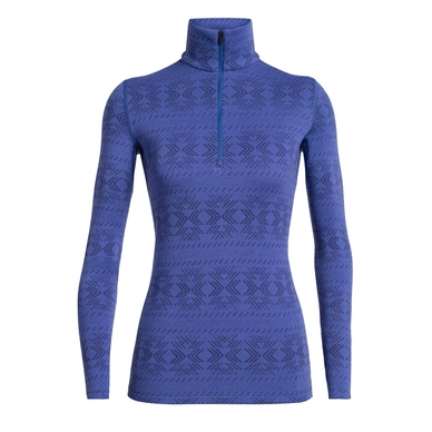 Pull de Ski Icebreaker Women 250 Vertex LS Half Zip Crystalline Mystic