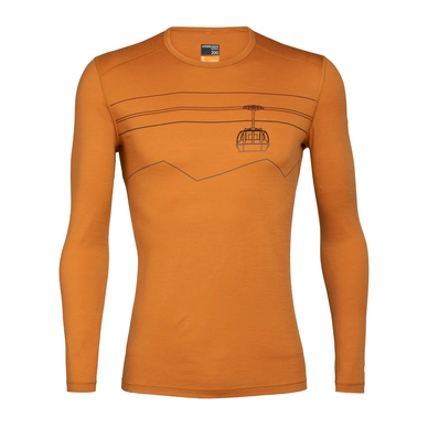 Longsleeve Icebreaker Men 200 Oasis LS Crewe Peak to Peak Lift Cavern