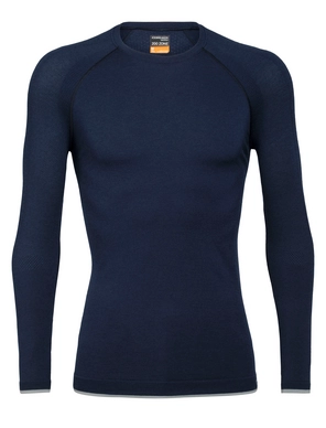 Longsleeve Icebreaker Men 200 Zone Seamless LS Crewe Midnight Navy