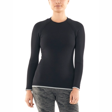 Langarmshirt Icebreaker 200 Zone Seamless LS Crewe Black Damen