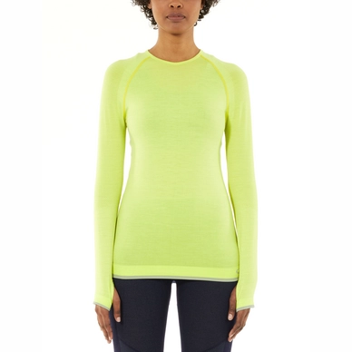 Longsleeve Icebreaker Women 200 Zone Seamless LS Crewe Aloe