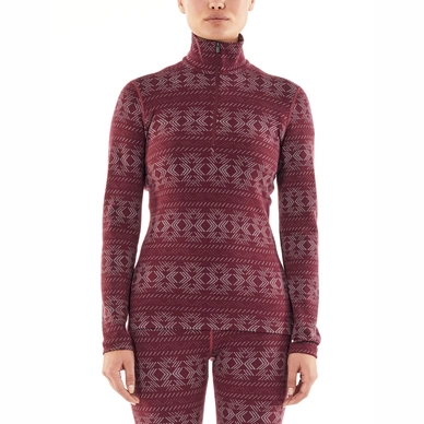 Longsleeve Icebreaker Women 250 Vertex LS Half Zip Crystalline Redwood