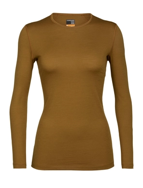 Longsleeve Icebreaker Women 200 Oasis LS Crewe Curry