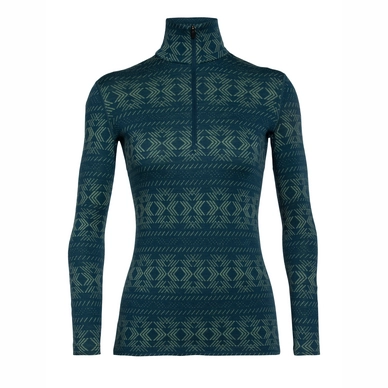 Longsleeve Icebreaker 250 Vertex LS Half Zip Crystalline Nightfall Damen