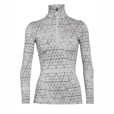 Longsleeve Icebreaker Women 250 Vertex LS Half Zip Ice Structure Snow