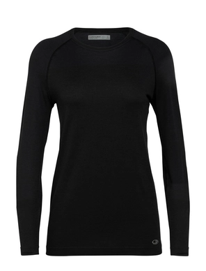 Longsleeve Icebreaker Women Motion Seamless LS Crewe Black