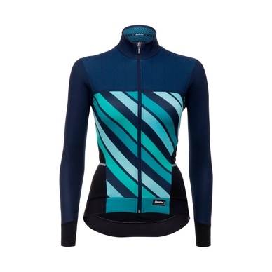 Fietsshirt Santini Women Coral 20 Winter Acqua