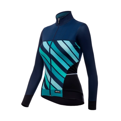 Fietsshirt Santini Women Coral 20 Winter Acqua