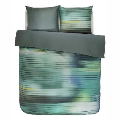 Taies d'oreiller Essenza Fais Green Satin de Coton (65 x 65 cm)