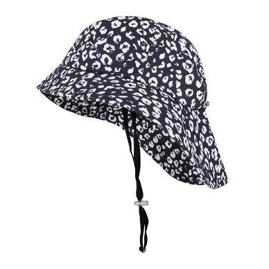 Chapeau marin Happy Rainy Days Fisherman'S Hat Bernice Cheetah Black Off White