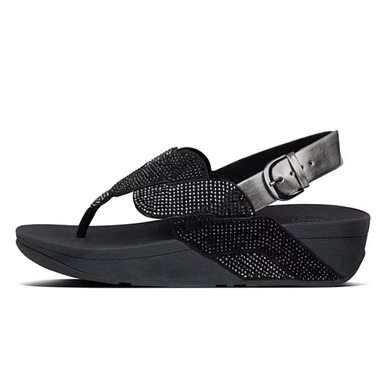 FitFlop Paisley Rope Back-Strap Sandals All Black