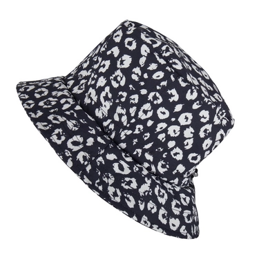Regenhoed Happy Rainy Days Foldable Hat Bernice Cheetah Black Off White