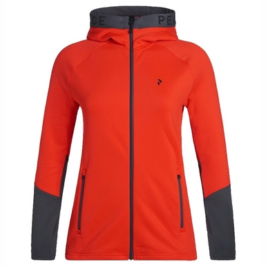 Vest Peak Performance Women Rider Zip Hood Racing Red 2021