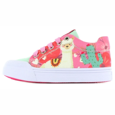 Sneaker Go Banana's Girls Alpaca Pink Green