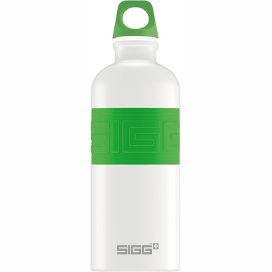 Water Bottle Sigg CYD Pure White Touch Green 0.6L
