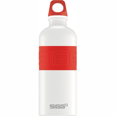 Wasserflasche Sigg CYD Pures Weiß Touch Rot 0.6L