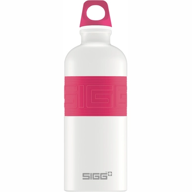 Wasserflasche Sigg CYD Pures Weiß Touch Pink 0,6L