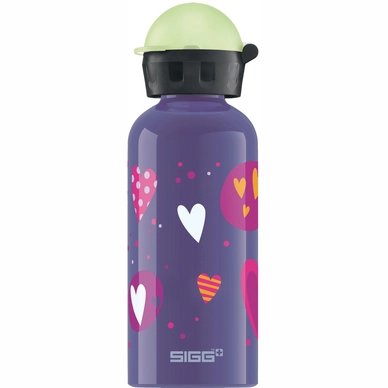 Water Bottle Sigg Glow Heartballoons Clear 0.4L