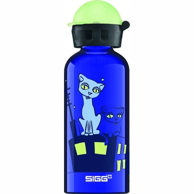 Water Bottle Sigg Glow Night Cats Clear 0.4L