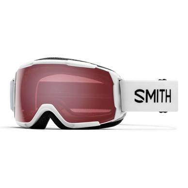 Masque de Ski Smith Grom Junior White / ChromaPop Everyday Rose
