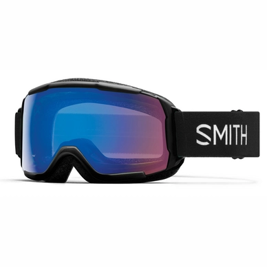 Masque de Ski Smith Grom Junior Black / ChromaPop Storm Rose Flash