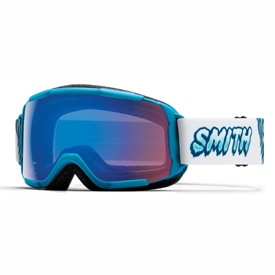 Masque de Ski Smith Grom Junior Cyan Yeti / ChromaPop Storm Rose Flash