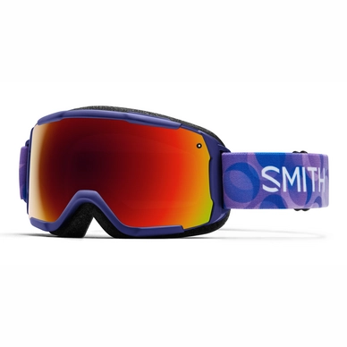 Smith Grom Junior Ultraviolet Dollop Frame Red Sol-X Mirror Skibril